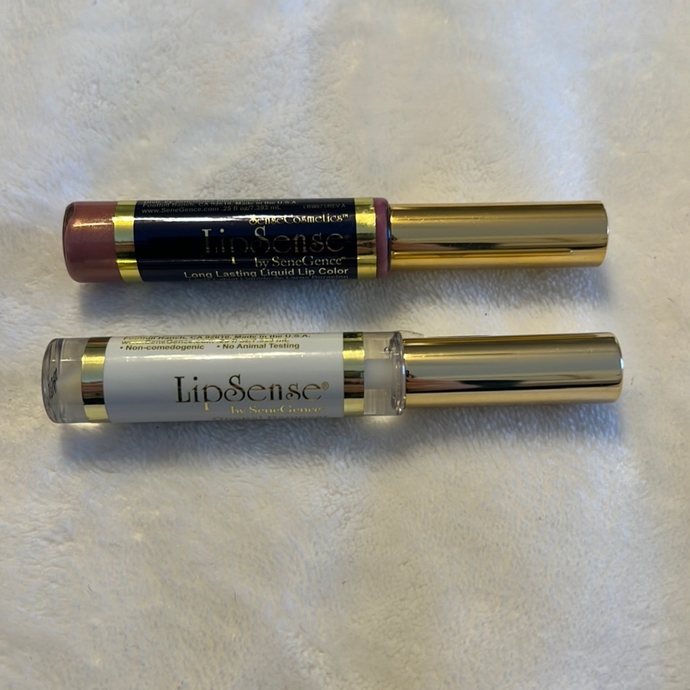 Lip sense pink champagne and remover bonus! New and sealed